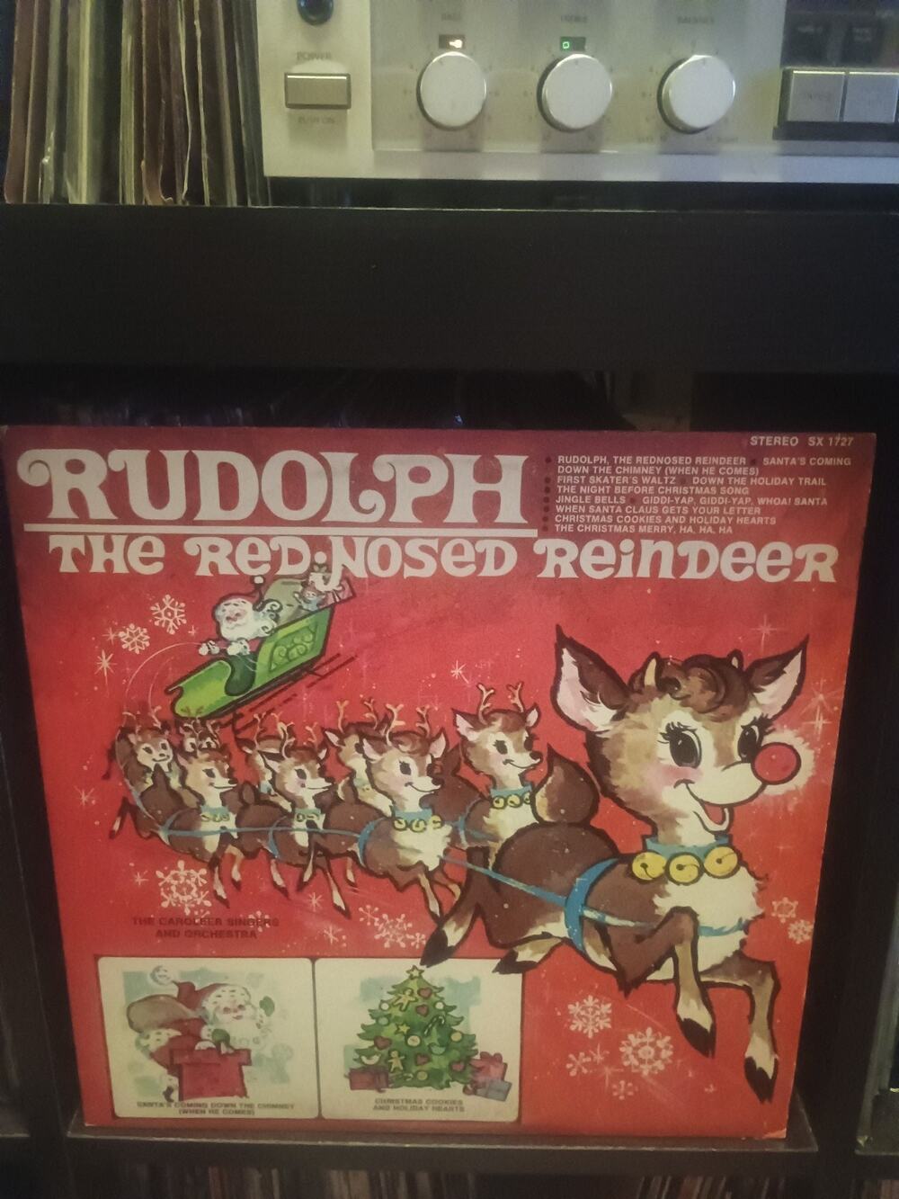Rudolph The Red Nosed Reindeer vinyl Christmas Caroleer Singers